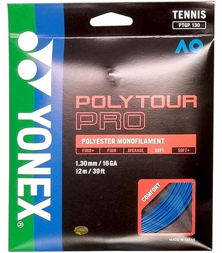 Amazon.com : Yonex PTGP125GT Poly Tour Pro 125 Racket String